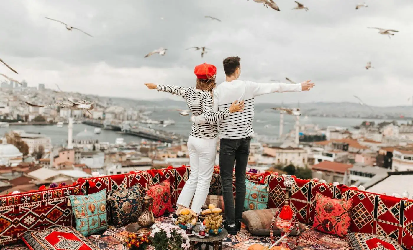 Tourists in Istanbul